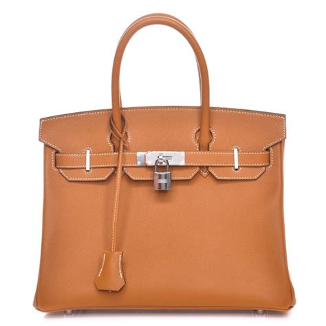 HERMES Epsom Birkin 30 Toffee 335165 